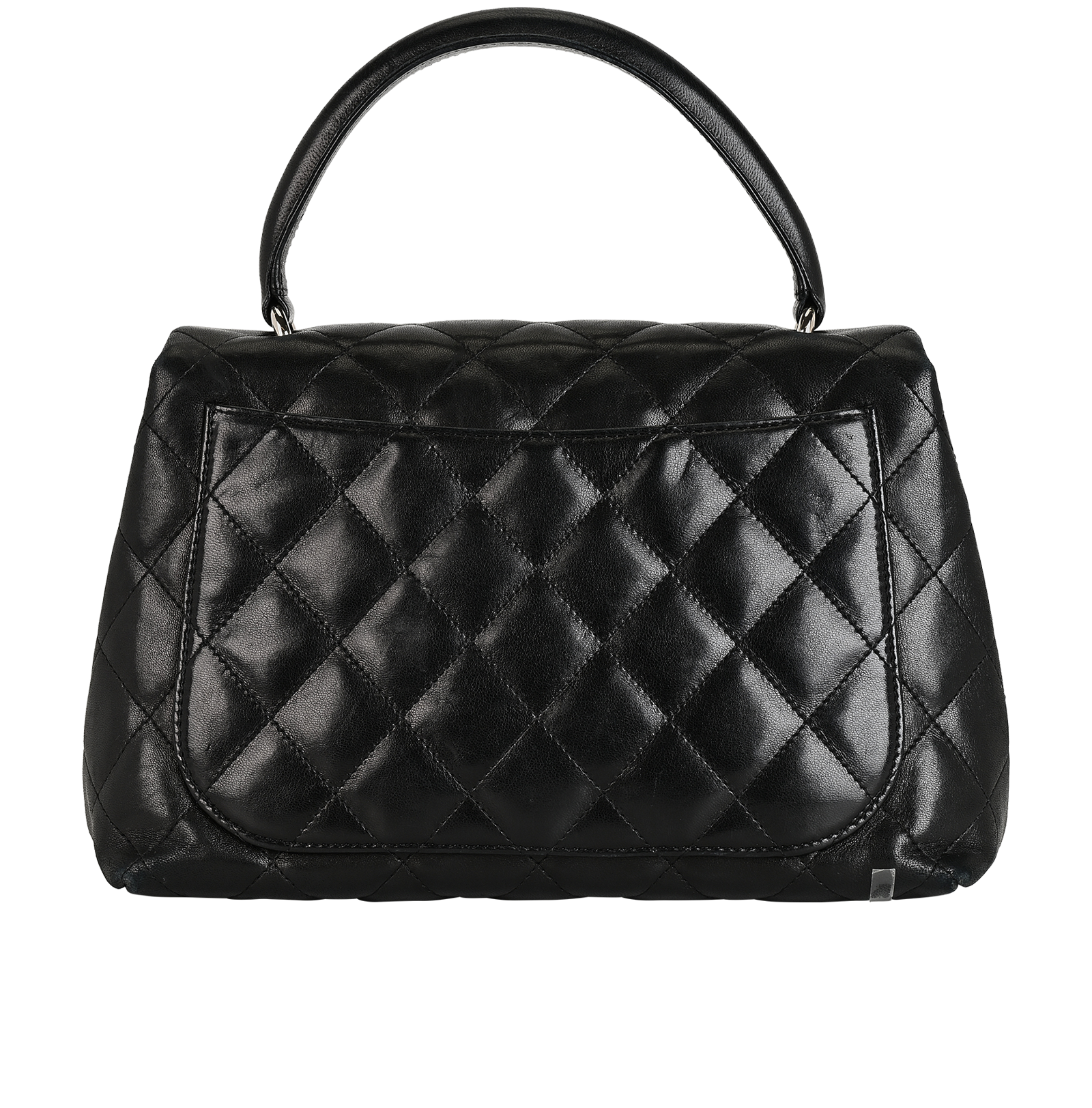 Top Handle, &pound;2,900, Handbags, Black, Lambskin Leather, Back view